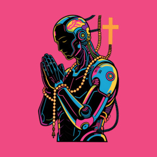 Praying robot T-Shirt t-shirt
