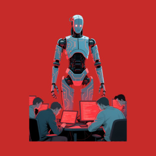 Cyber Robot Overlord Coders T-Shirt t-shirt