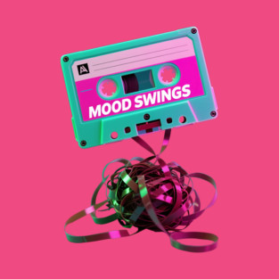 Retro Cassette Tape - Mood Swings Tangled Vaporwave Aesthetic Graphic T-Shirt t-shirt